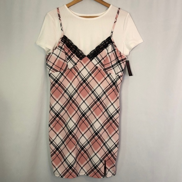 NO BO NB TWOFER DRESS DUSTY ROSE           Size XXL - Picture 1 of 11